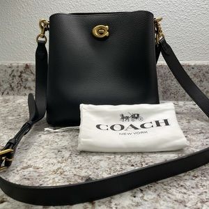 Coach Willow bucket bag, black leather